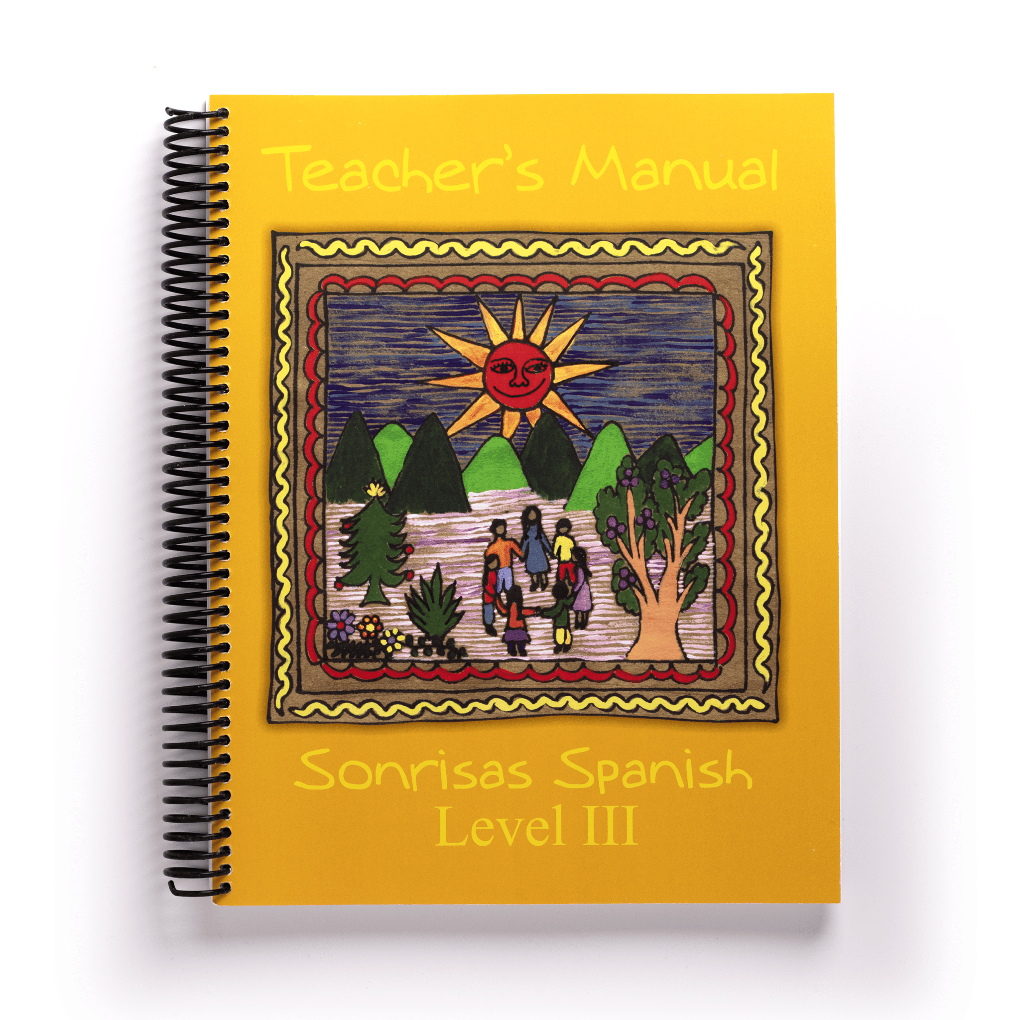 This is the Level 3 Teacher Manual included in the Sonrisas Level 3 Spanish curriculum for middle school.