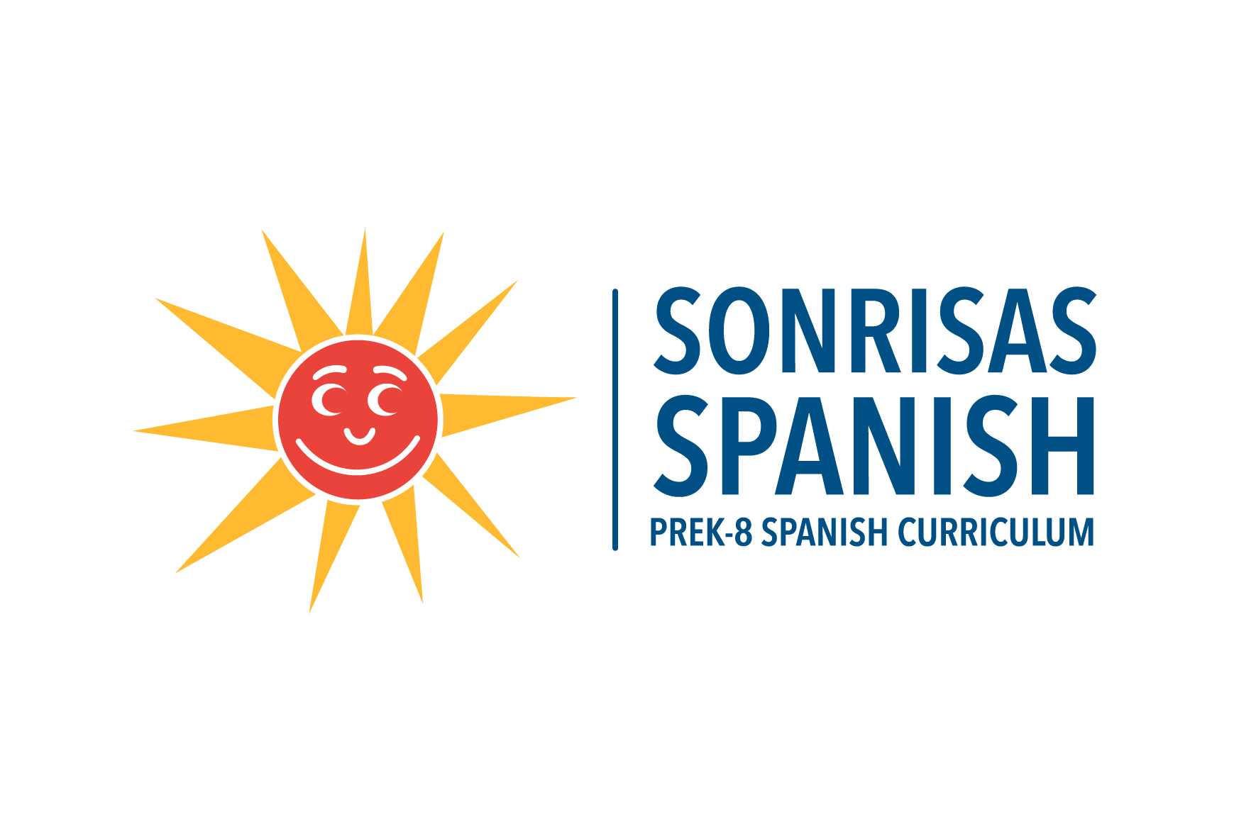 a logo for Sonrisas Spanish, an elementary Spanish curriculum